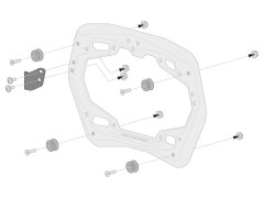 АЛЮМИНИЕВЫЕ БОКОВЫЕ МОТОКОФРЫ TRAX ION 37/37Л ЧЕРНЫЕ НА Suzuki DL 650 (17-)